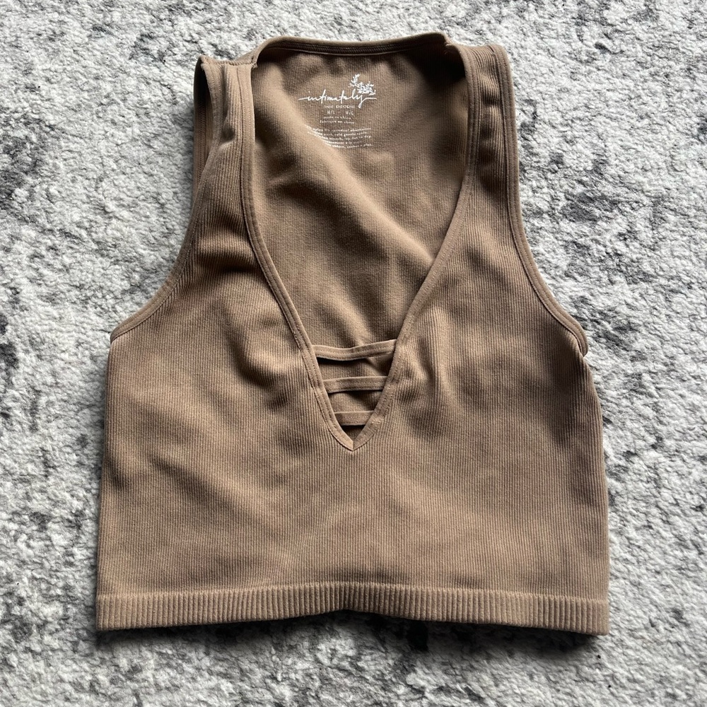Free People Tan Bralette Top